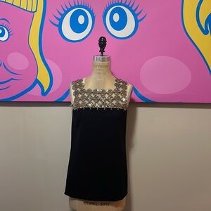 Paco Rabanne Black Sleeveless Plastic Chain Mail Top NWT